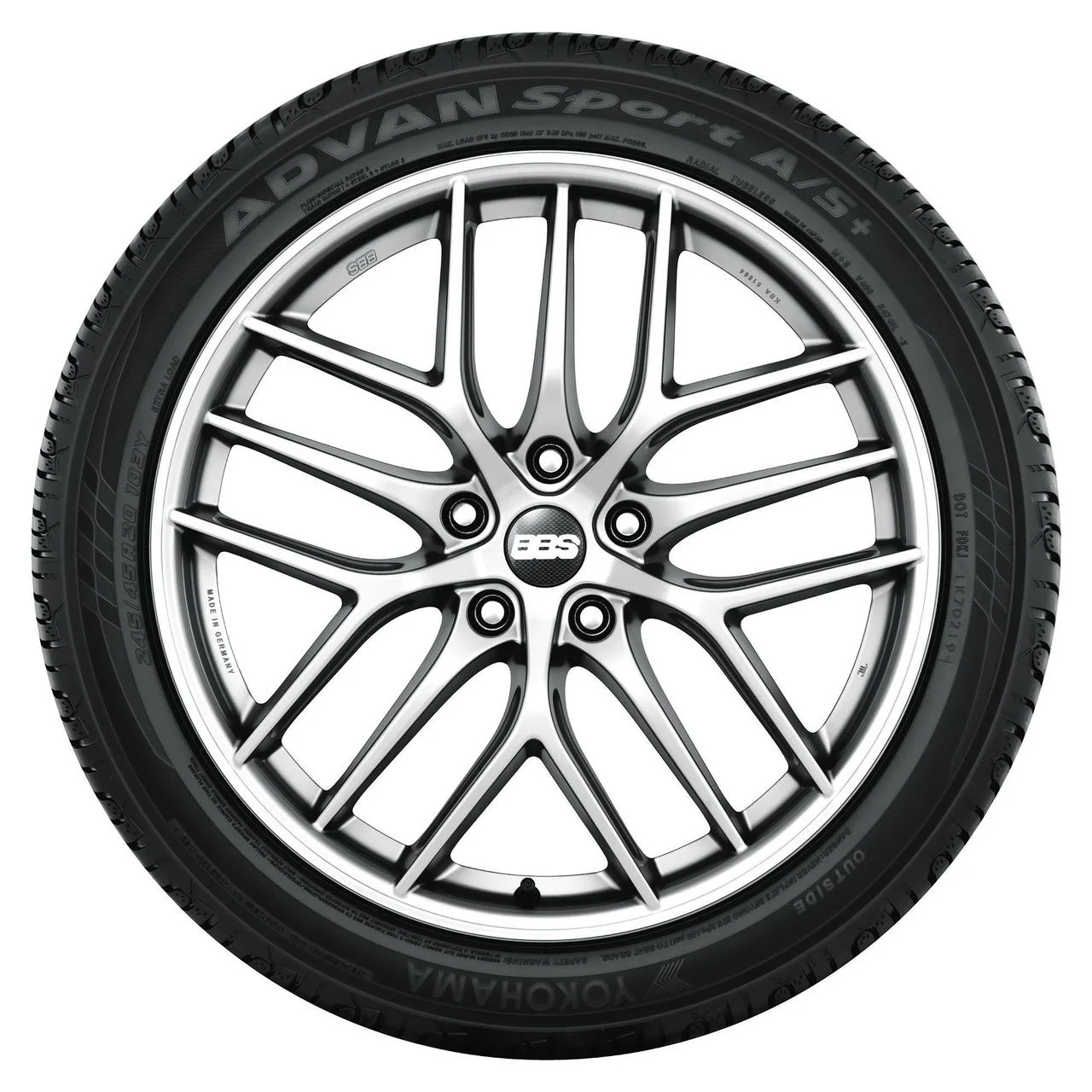 Yokohama Advan Sport A/S Plus UHP All-Season 225/40R18 92Y XL Passenger Tire
