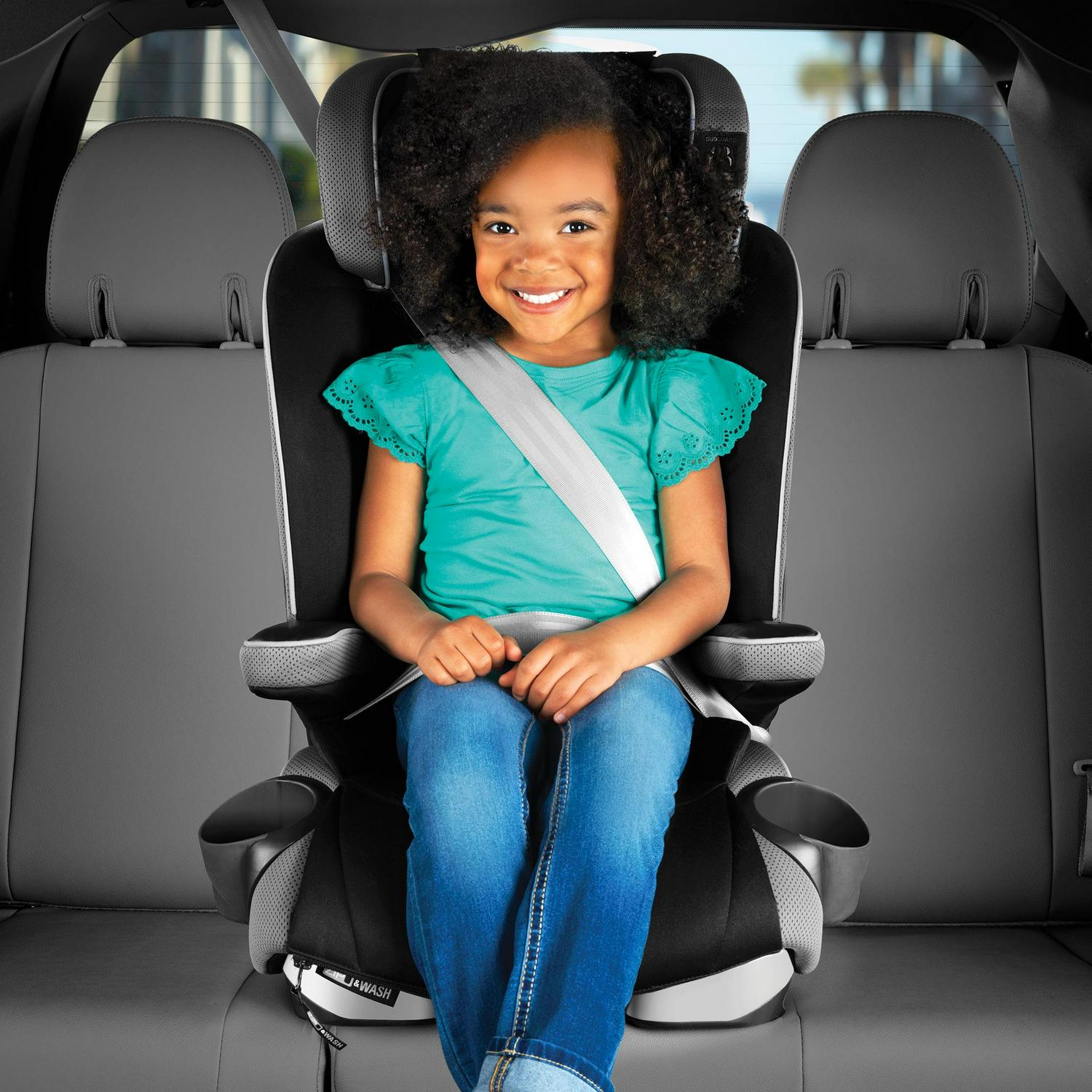 Chicco Myfit Zip Harness and Booster Car Seat - Nightfall (Black). New