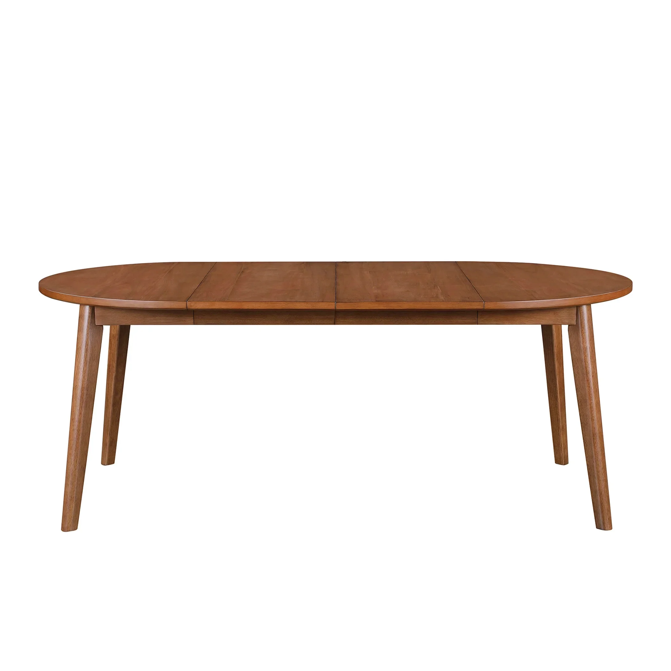 Better Homes & Gardens Greyson Mid-Century Extendable Dining Table, Solid Wood and Veneer, Acorn Finish