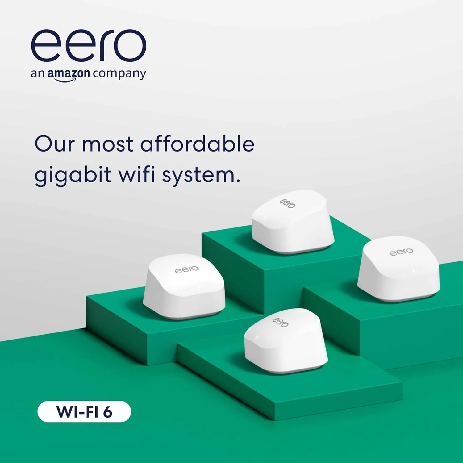 6+ mesh Wi-Fi router | 1.0 Gbps Ethernet | Coverage up to 4,500 sq. ft. | Connect 75+ devices | 3-Pack | 2022 release