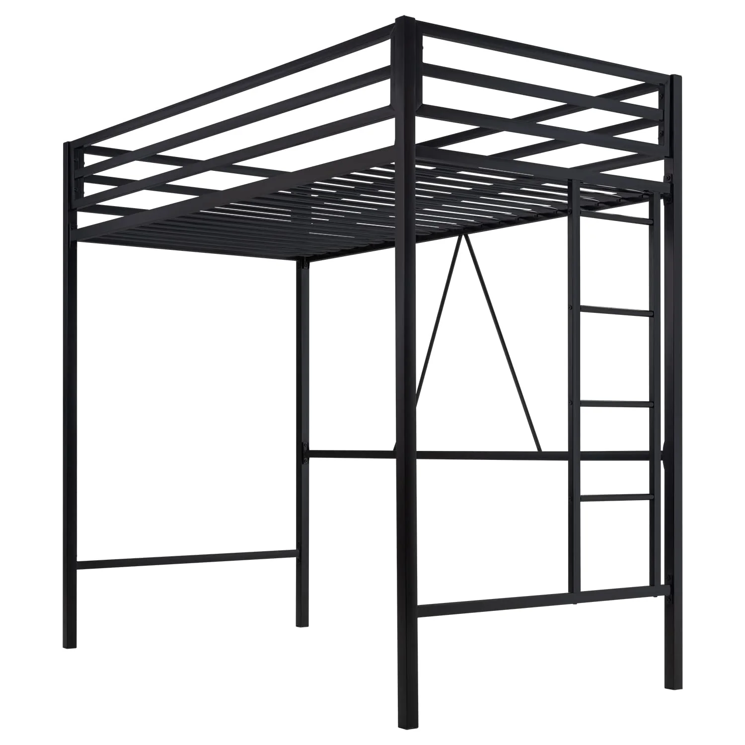 SHA CERLIN Junior Loft Bed Twin Size. Heavy Duty Twin Bed Frame
