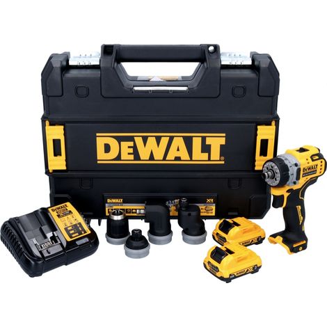 Dewalt – Perceuse-visseuse sans fil 12V avec 2 batteries 3Ah – Moteur Brushless – Couple 57,5Nm pour perçage bois et métal – Coffret TSTAK inclus — vue 4
