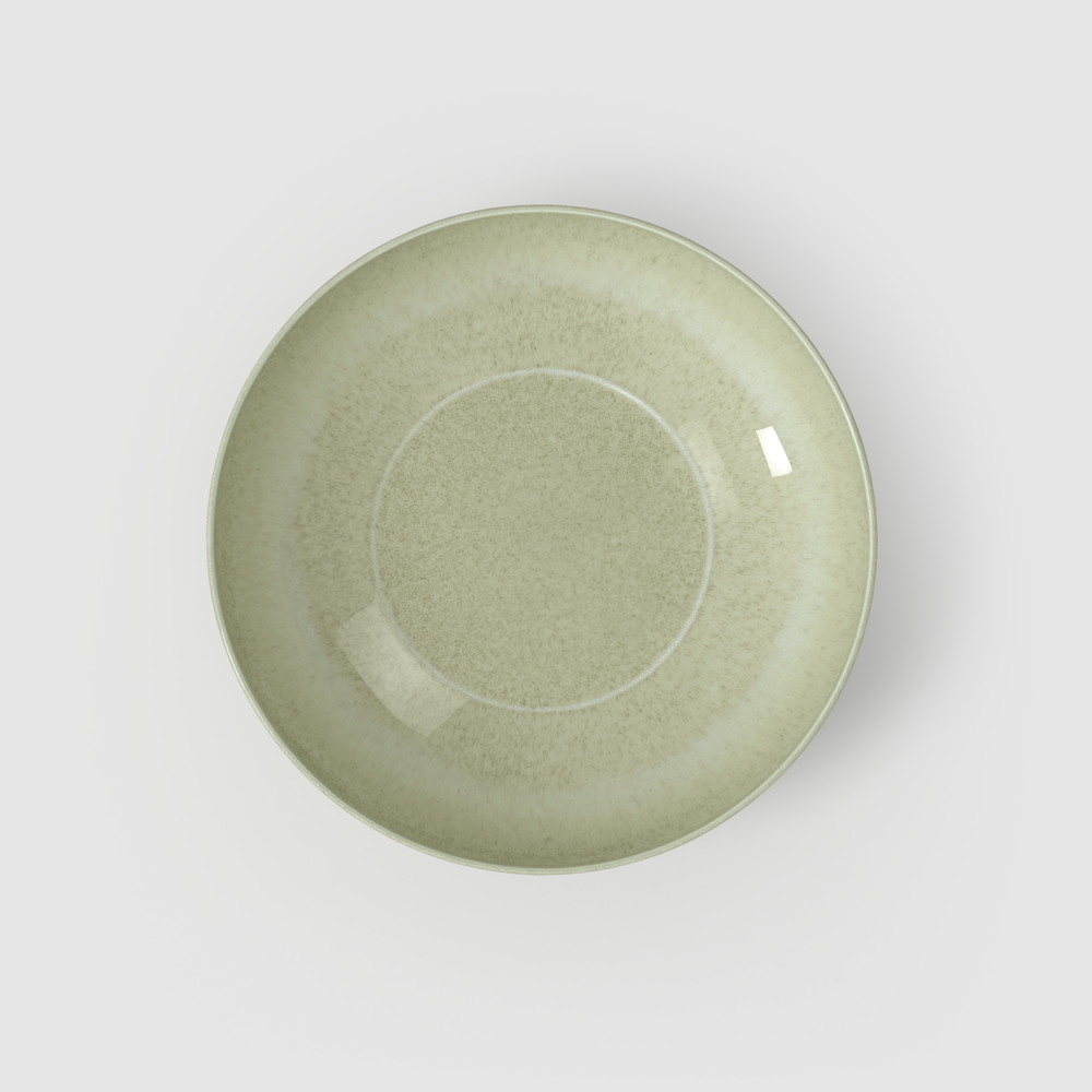 Perlemor Centerpiece bowl - Green, 43.3 oz, Premium Porcelain