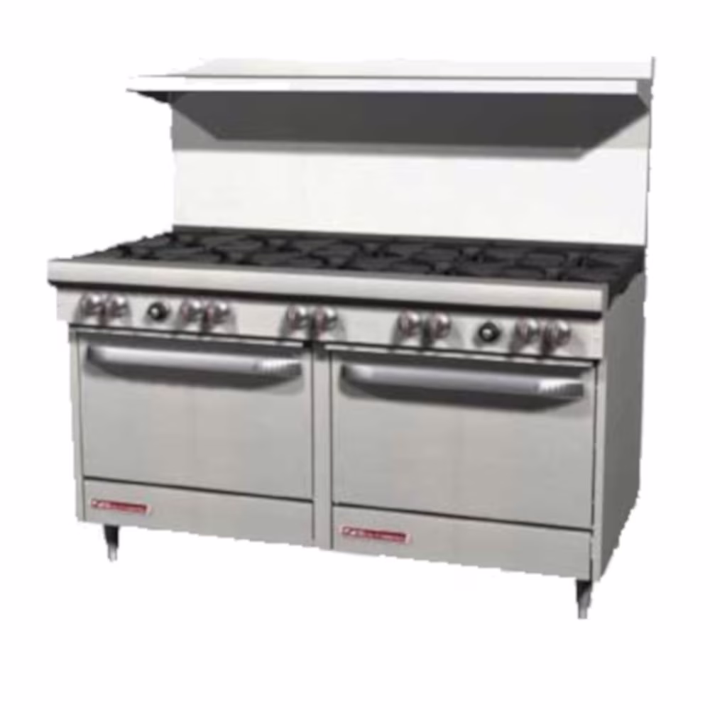 Southbend S60DD 60" Gas Range W/10 Burners And 2 Standard Ovens