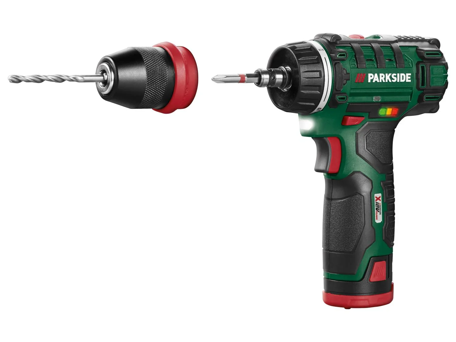PARKSIDE Perceuse-visseuse sans fil PBSA 12 E4, 12 V