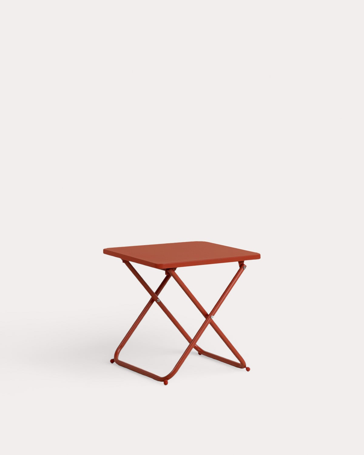 Bowye - Mesa Auxiliar Plegable de Exterior de Metal (50x50 cm) Bowye