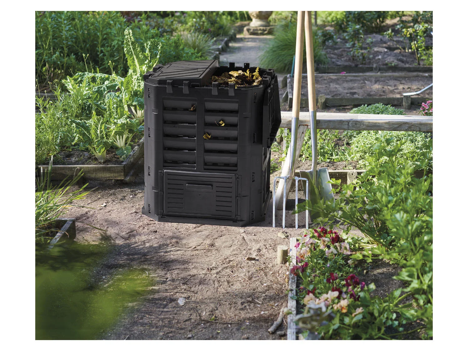 PARKSIDE Bac  compost 300 L, noir