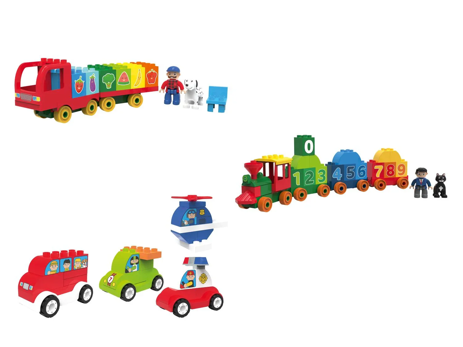 Playtive Clippys Clippys Fruits et lgumes, train ou ensemble de vhicules