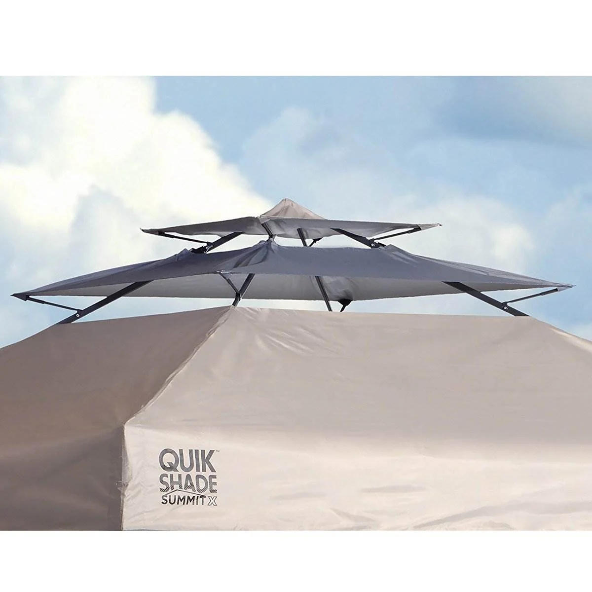 "Summit X" 10 x 17 Foot Straight Leg Pop Up Instant Canopy, Taupe(Taupe) - Image 5