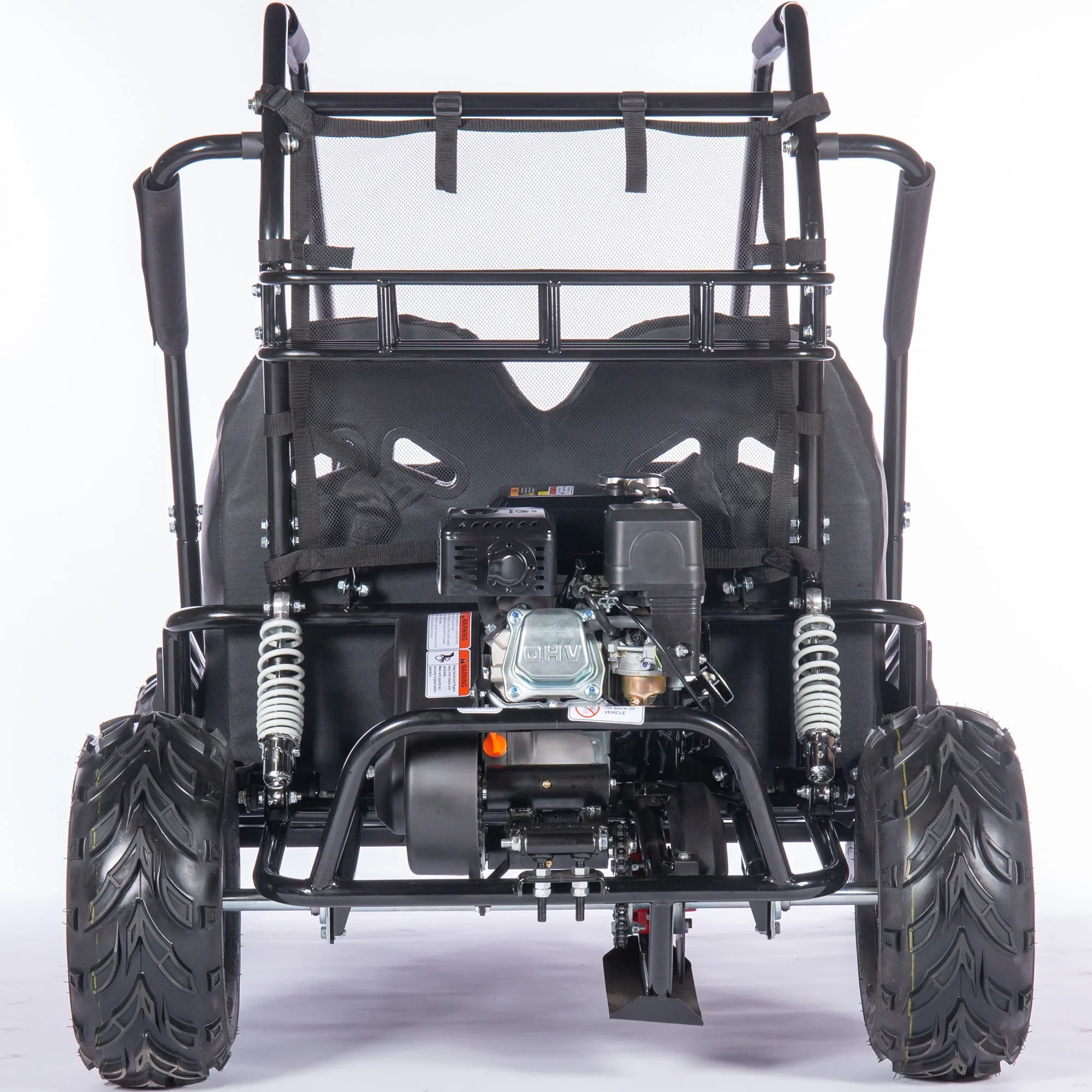 MotoTec Mud XL 212cc 2 Seat Go Kart Full Suspension Blue