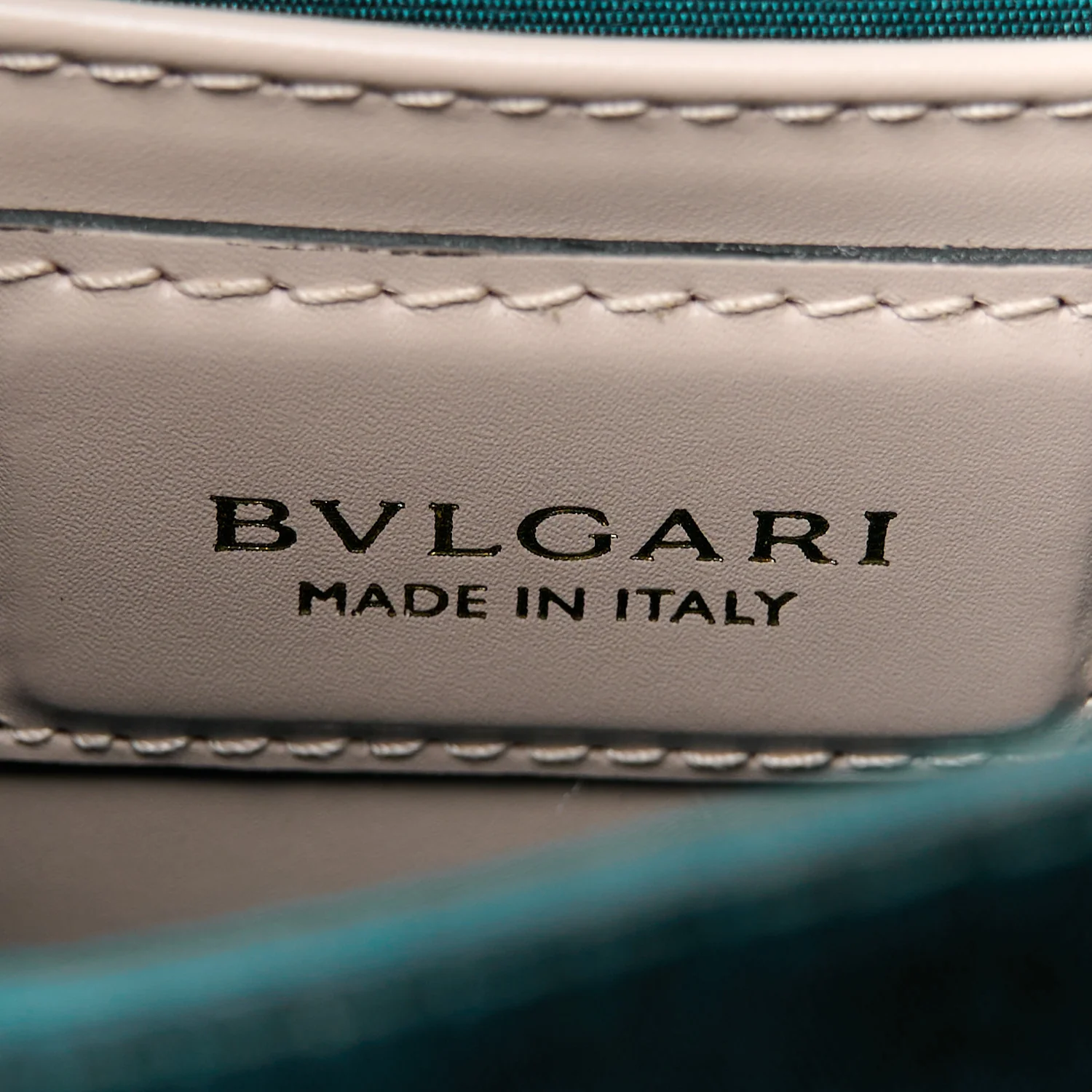 Calfskin Serpenti Forever Top Handle Beige Green