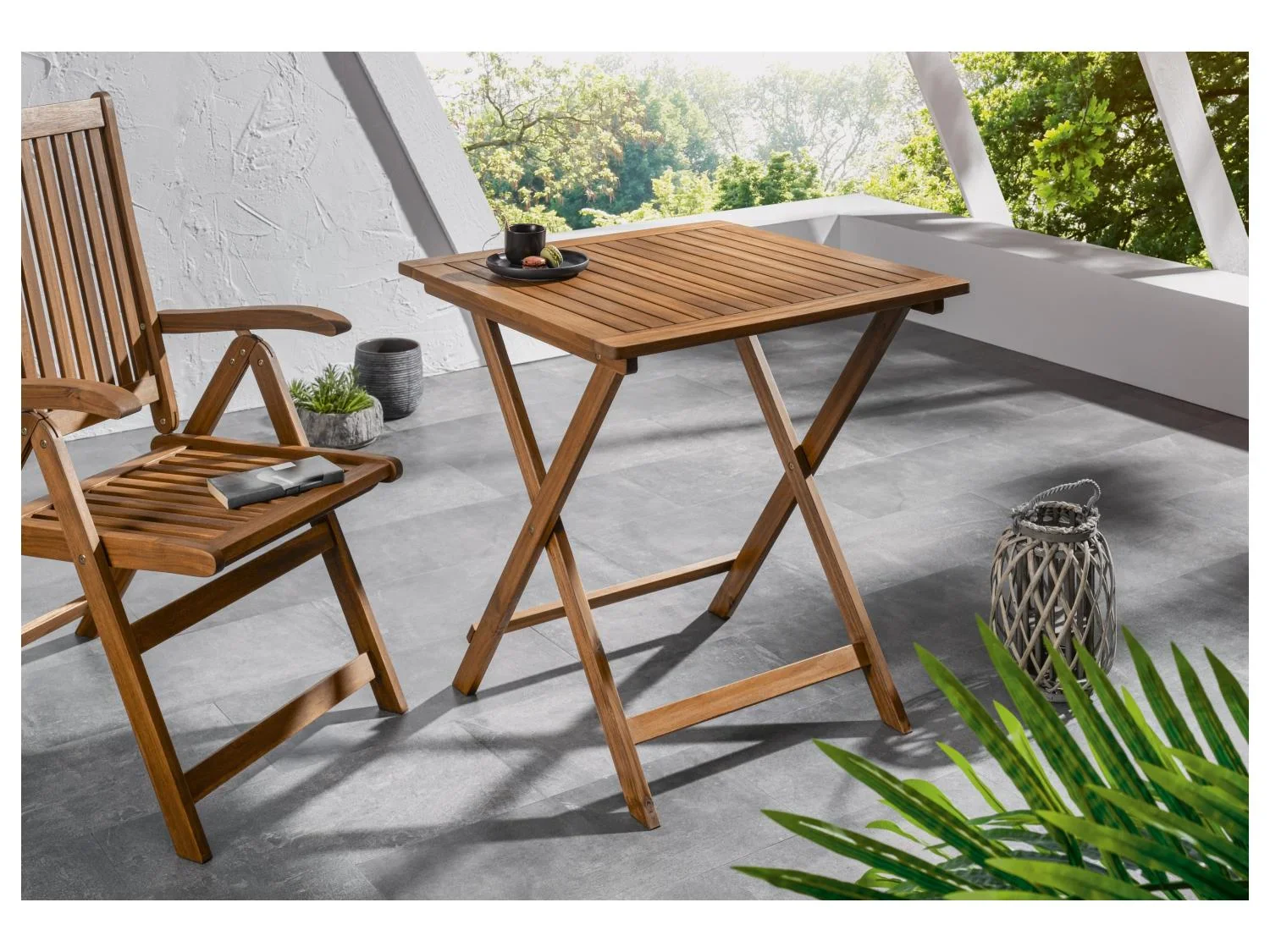 LIVARNO home Table pliante Sevilla, en bois d'acacia