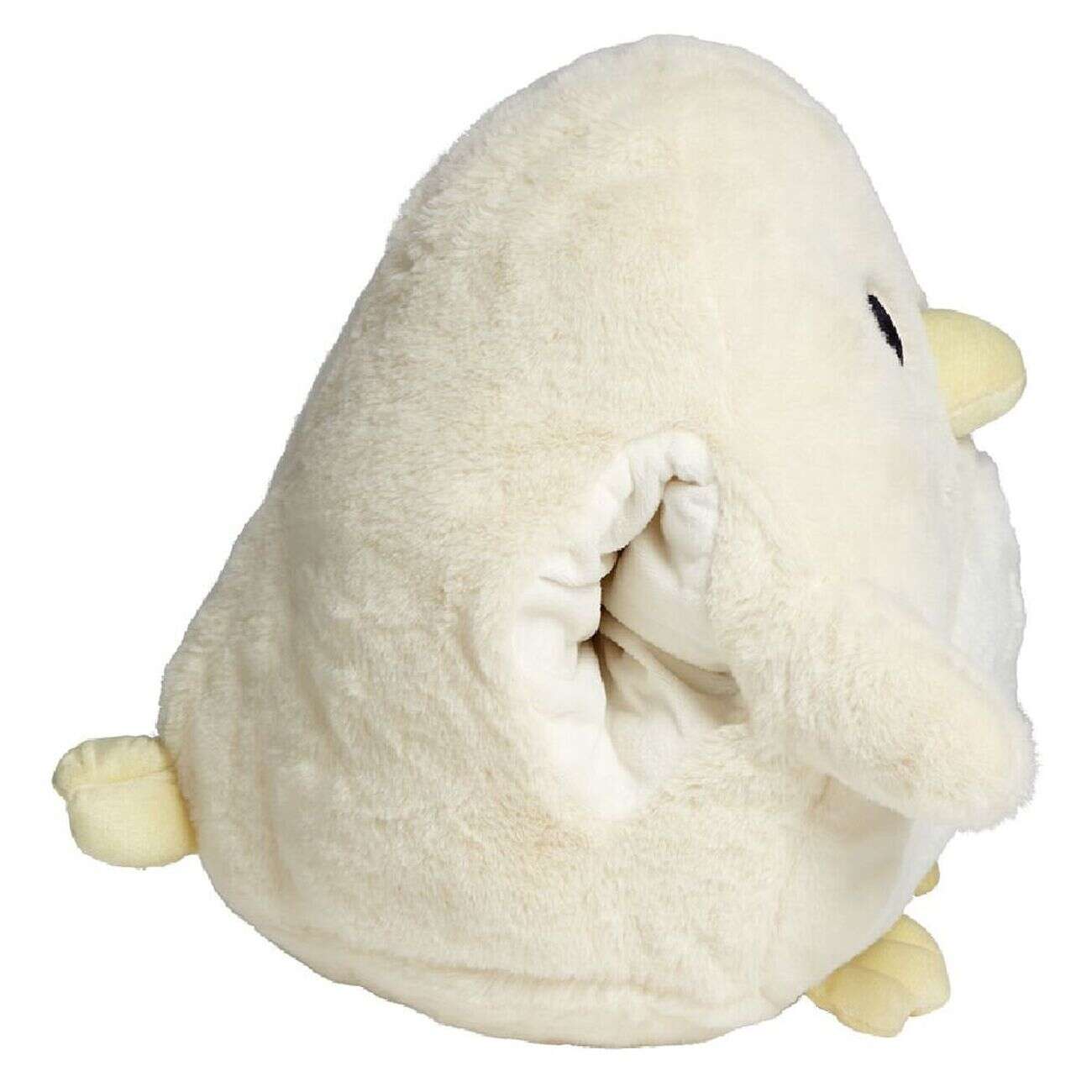 Coussin manchon poussin jaune Ø35xH12cm