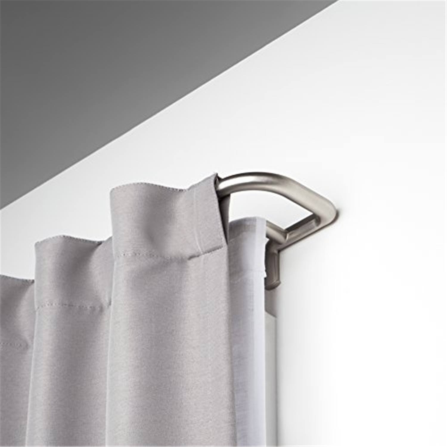 Umbra Twilight Double Curtain Rod Matte Nickel
