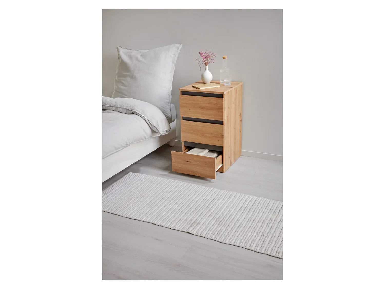 LIVARNO home Commode Genve, 43 x 75,5 x 48 cm, imitation chne