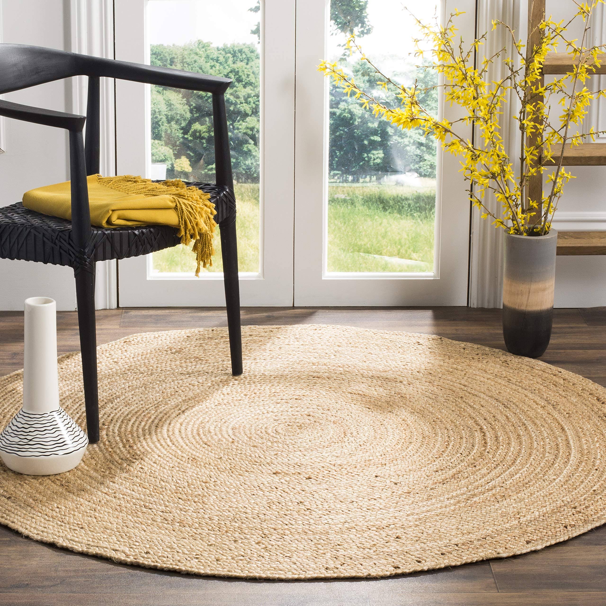Safavieh Natural Fiber NF801N Natural/Natural Rug, Natural / 7' x 7' Round