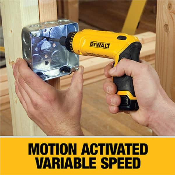 8V MAX Cordless Gyroscopic Screwdriver with Adjustable Handle, (2) 1 0Ah Batteries, Charger, and Bag Image 3