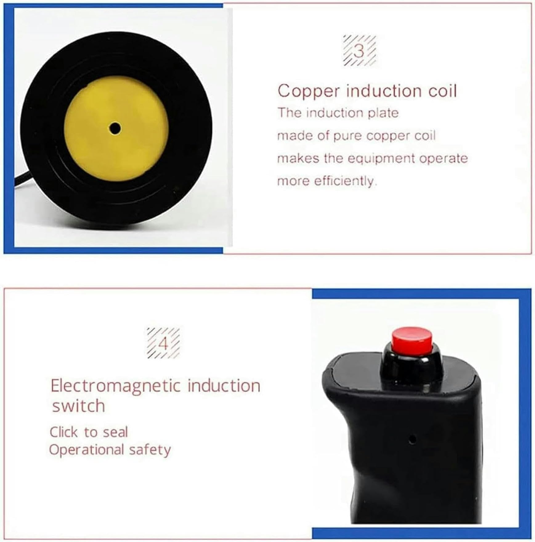 Electromagnetic Induction Sealing Machine, 20-80mm Handheld Aluminum Foil Sealing Machine, Plastic Glass Bottle Cap Automatic Sealer Manual electromagnetic Induction Sealer