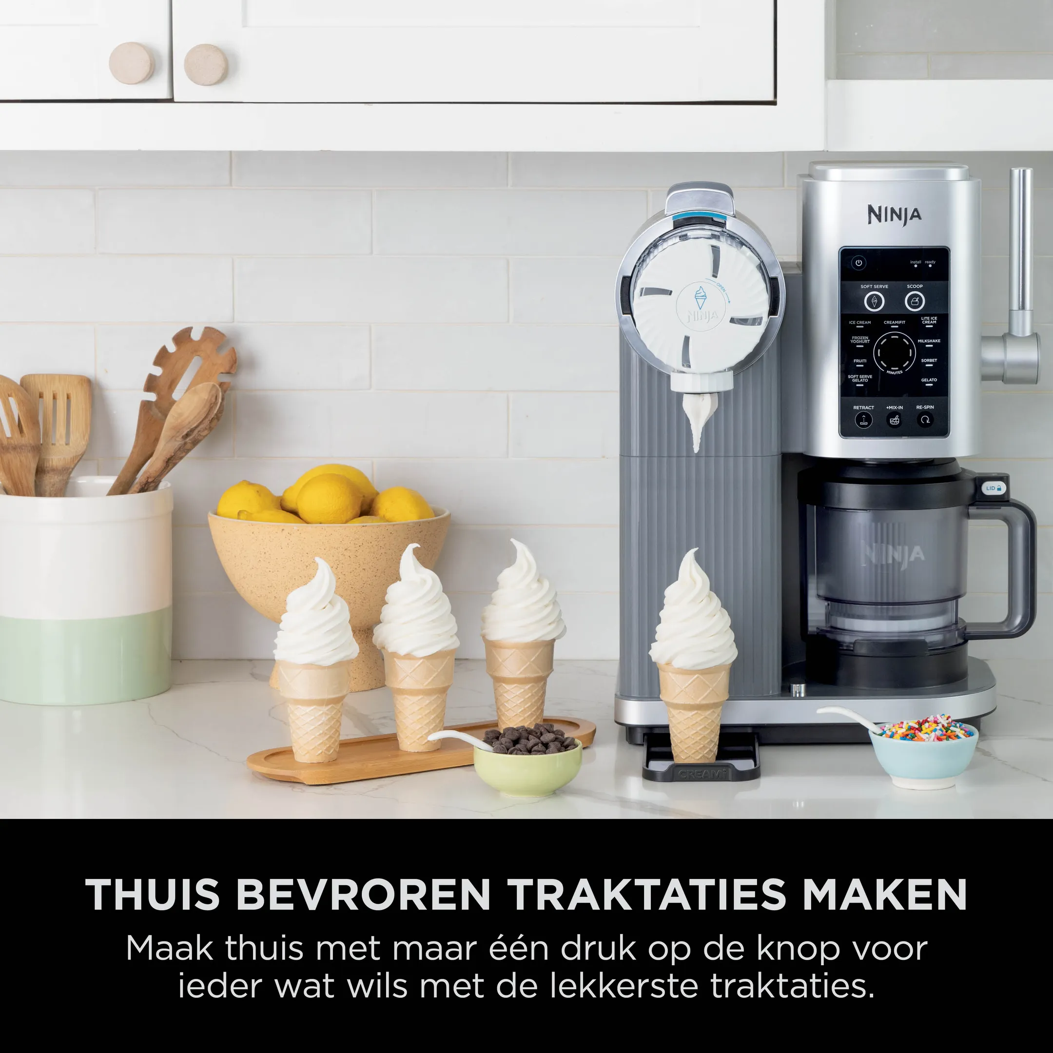 Ninja Softijs- en schepijsmachine Creami SPIN - NC701BU