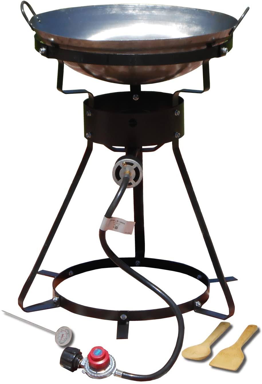 King Kooker 24WC Heavy-Duty 24-Inch Portable Propane Outdoor Cooker with 18-inch Steel Wok