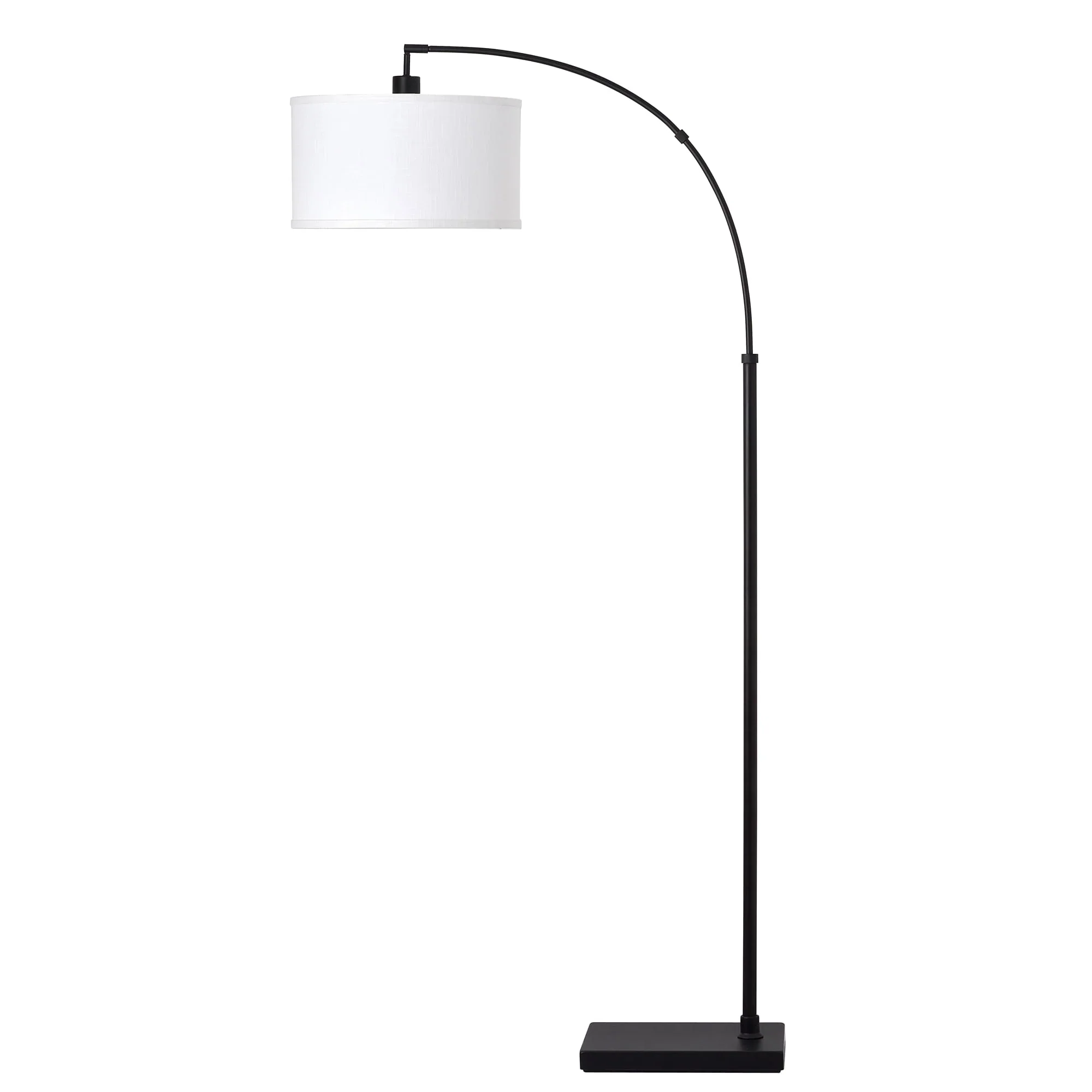 Better Homes Gardens 71H Black Metal Arc Floor Lamp, Classic, Adult Home Office