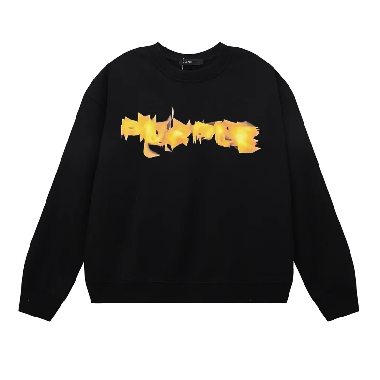Purple Men's Long-Sleeve T-shirt Sweatshirt 1135