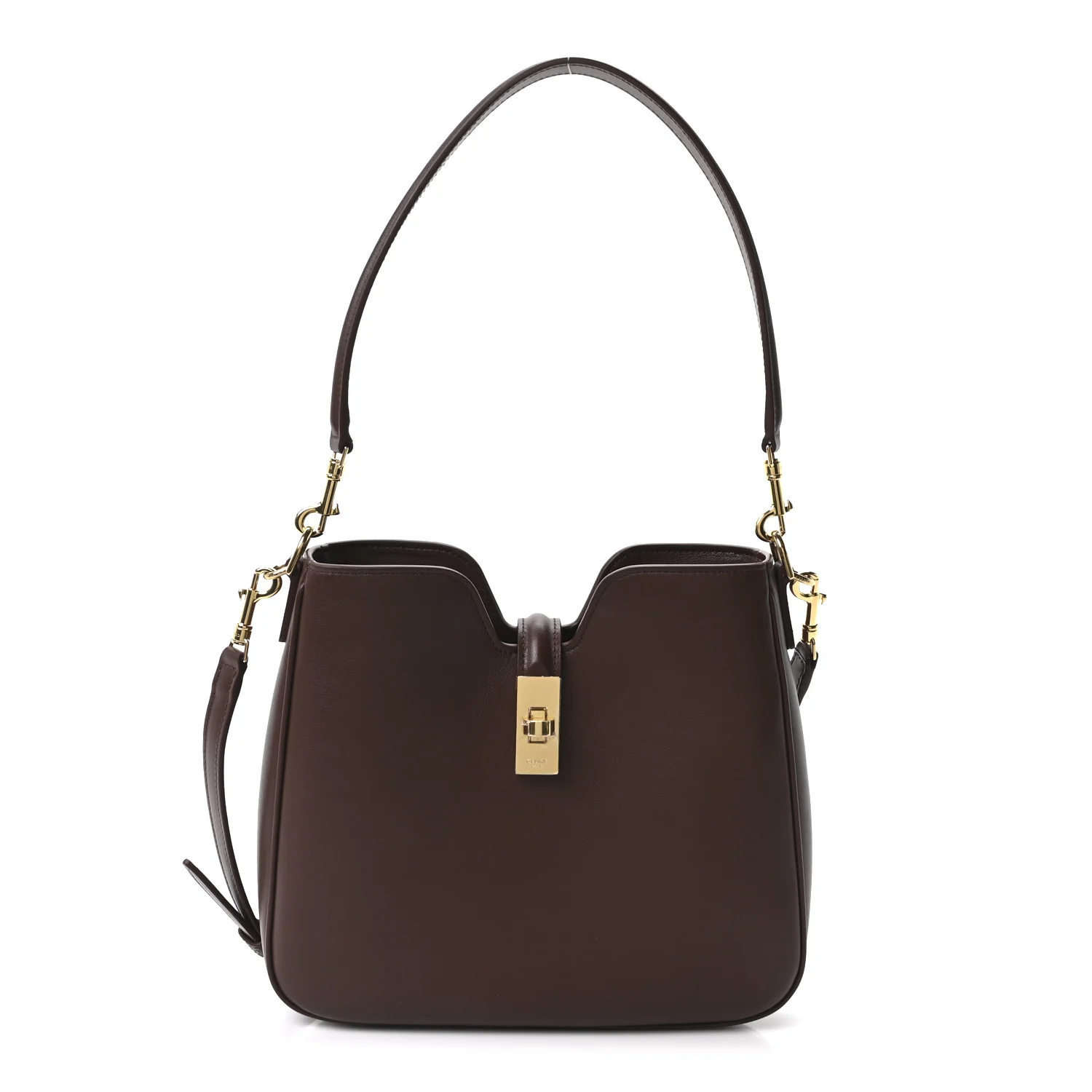Smooth Calfskin Small Camille 16 Soft Bag Chestnut