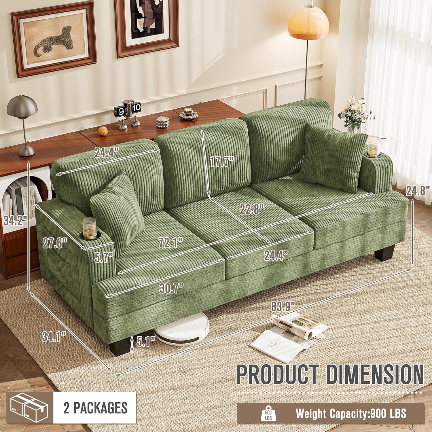 Homall Couches for Living Room, 83