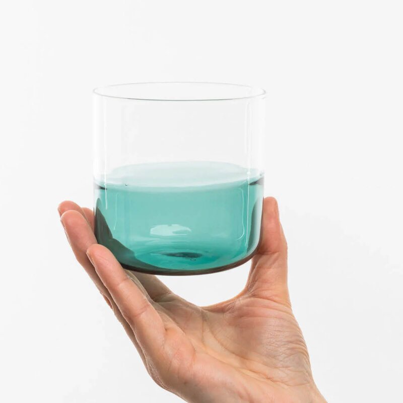 Rainbow glass 41 cl grønn