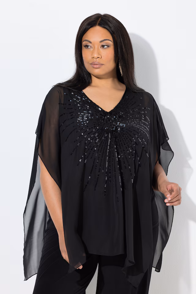 Sequined Chiffon Blouse