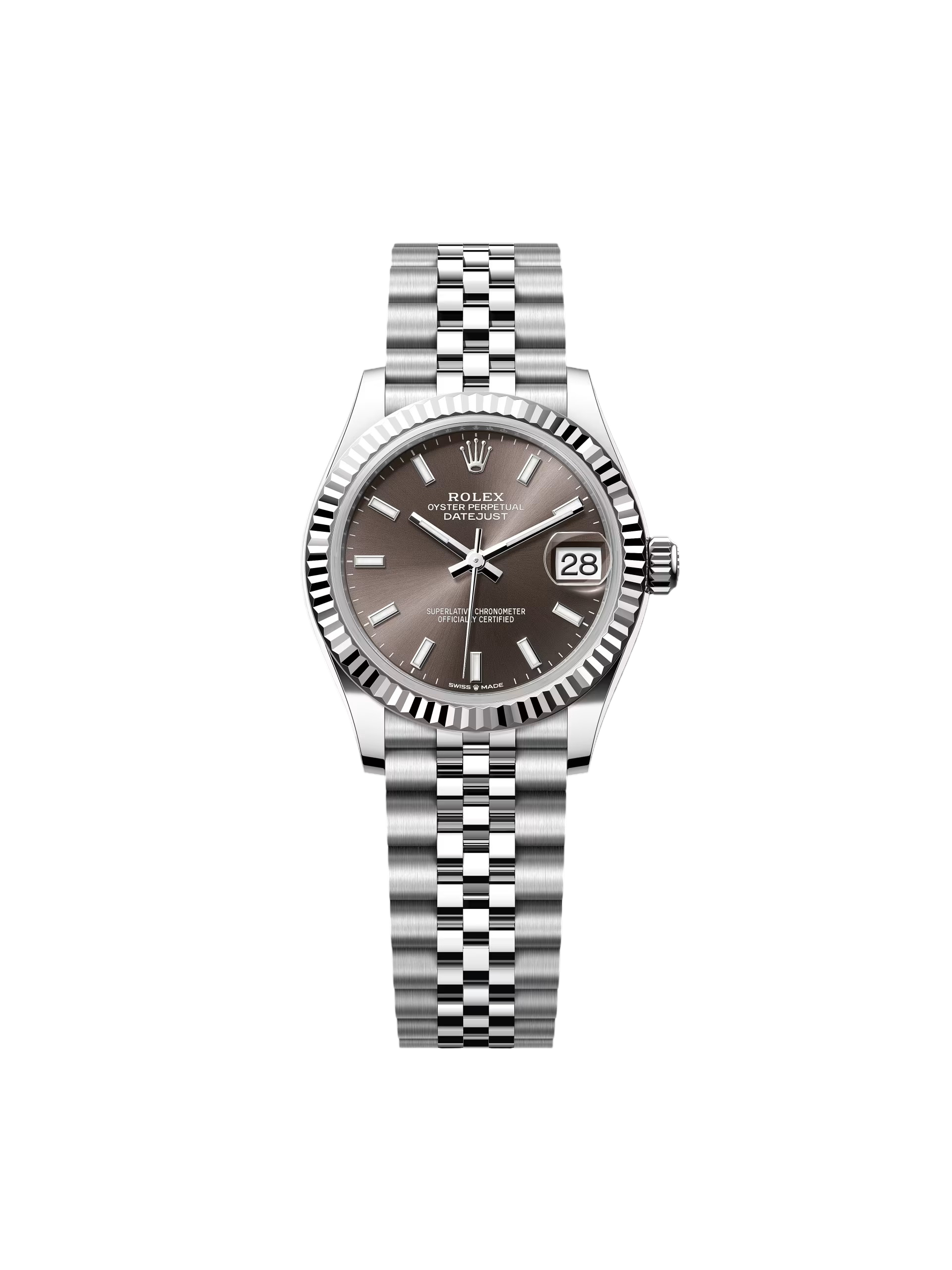 【Super Clone】RLX Datejust m278274-0015/0016 Dark Grey Dial 31mm Oyster Bracelet