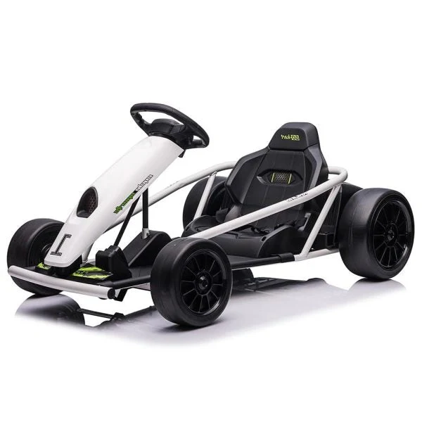 24V Electric Go-Kart for Kids Ages 8-12, Dual 300W Motors, 9Ah Battery