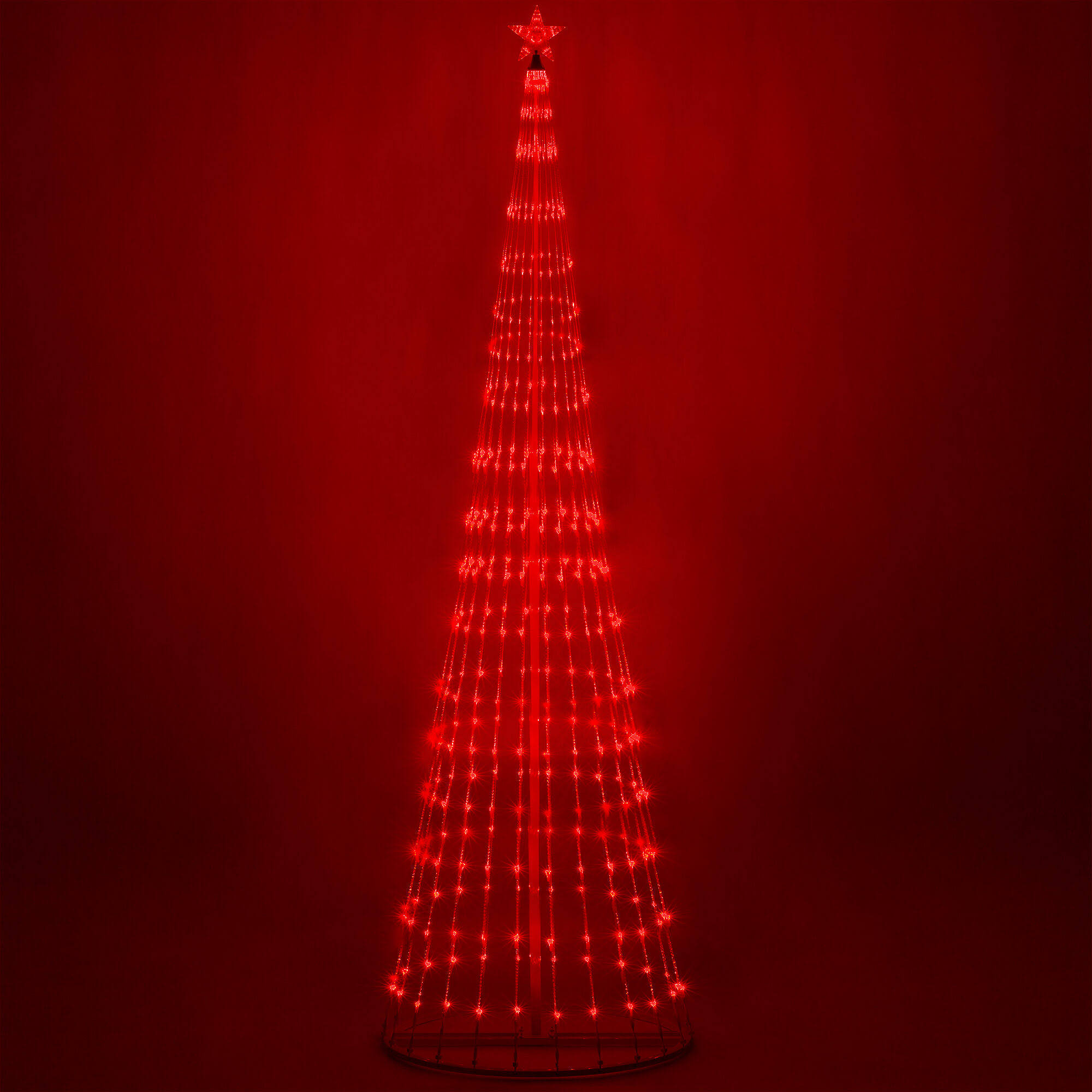 12-ft. Red LED Animated Outdoor Lightshow Christmas Tree
