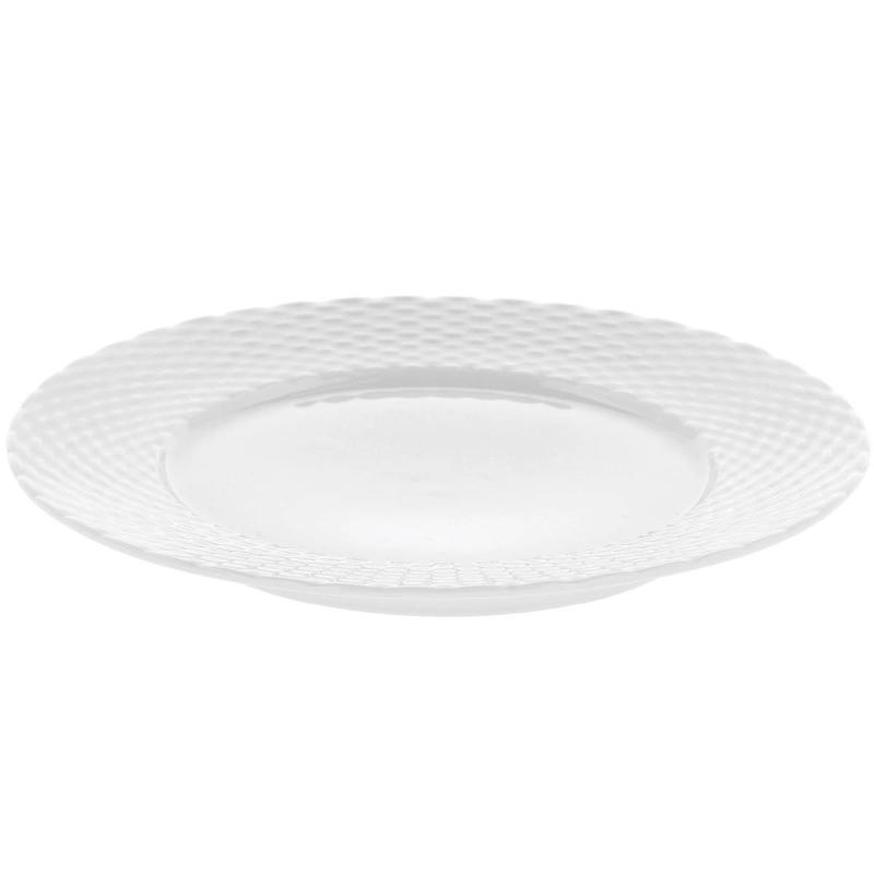 Basket tallerken 22 cm hvit