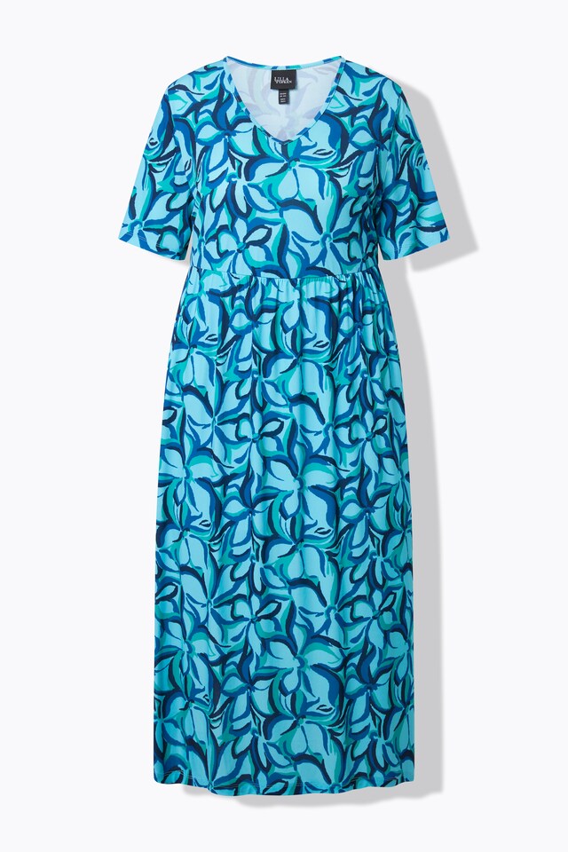 Matte Jersey Impressionist Floral Pocket Dress