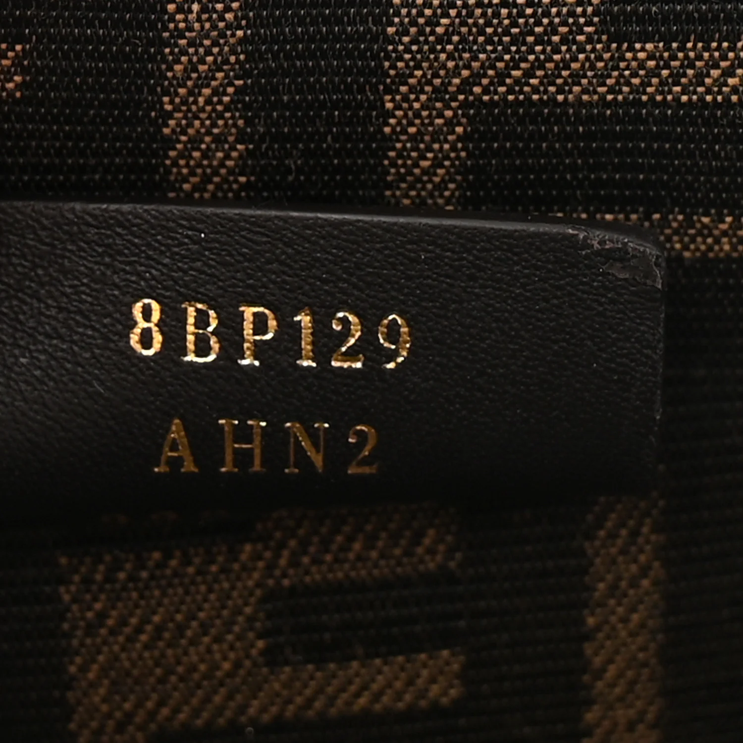 Snakeskin Small Fendi First Brown