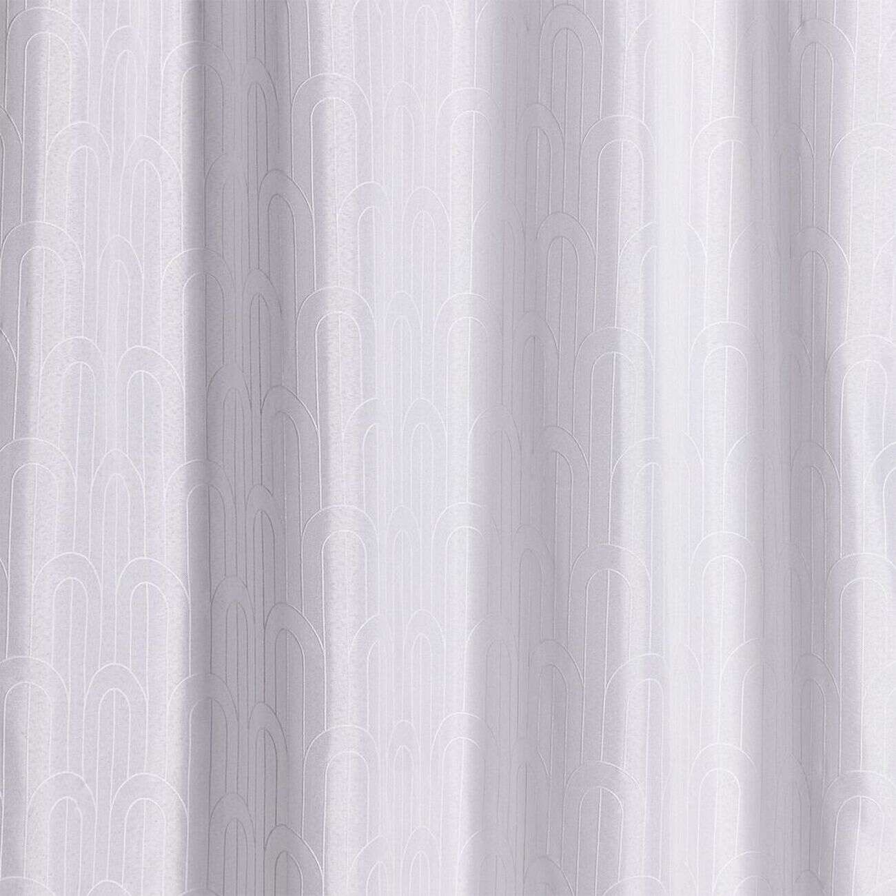 Rideau à oeillets effet lin blanc 140x240cm