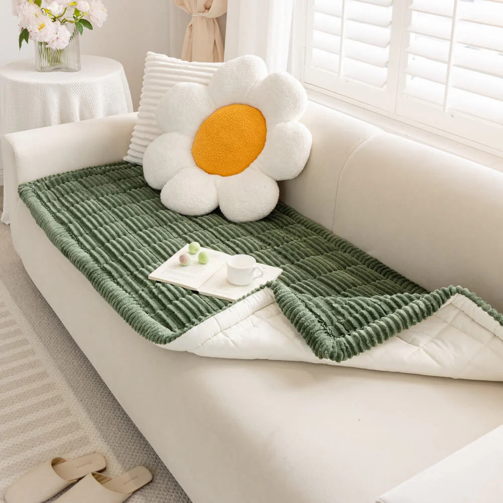 Waterproof Lazy Soft Flannel Breathable Pet Mat Non-slip Sectional Couch Cover