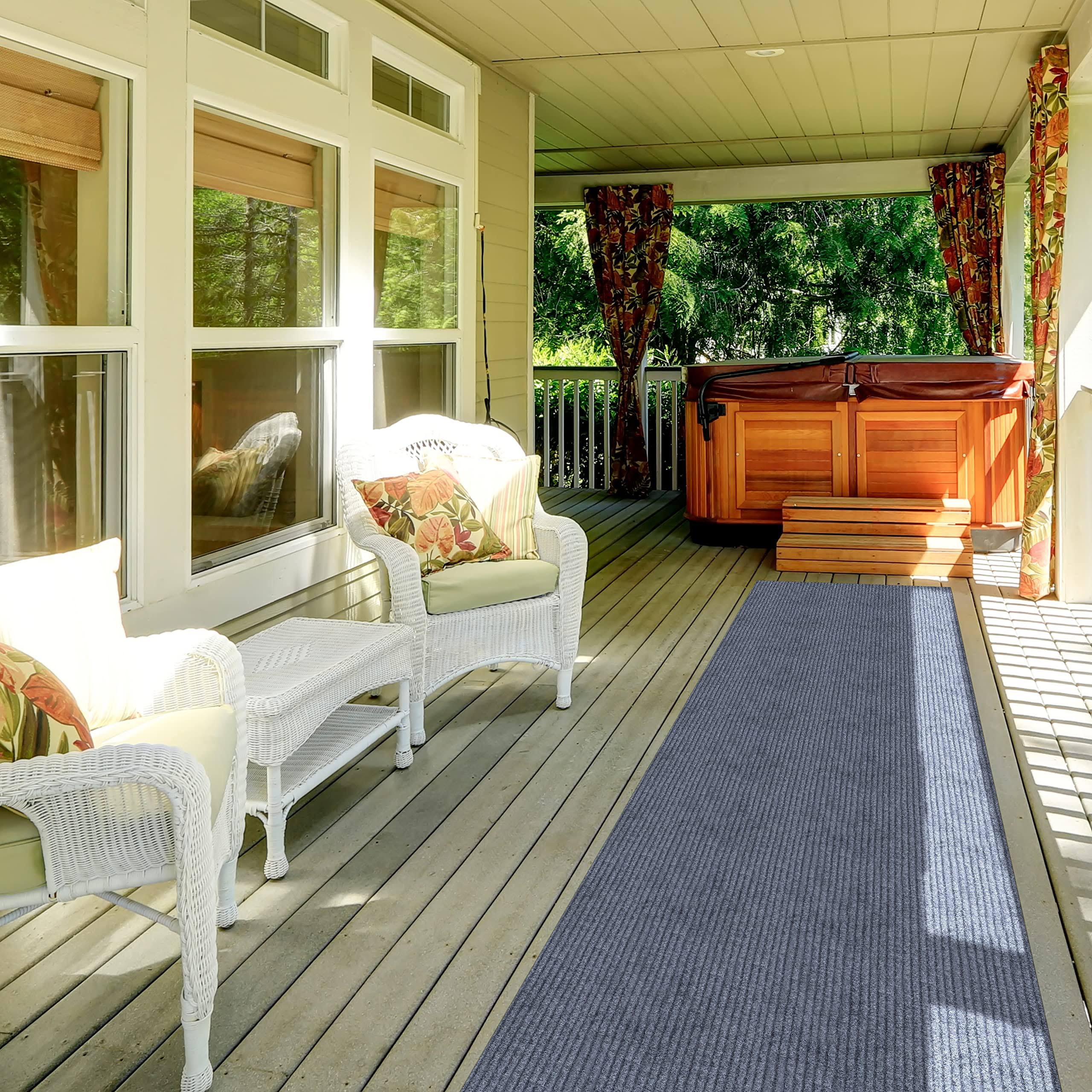 Ottomanson Lifesaver Utility Ribbed Carpet Indoor/Outdoor Mat Area Rug or Runner