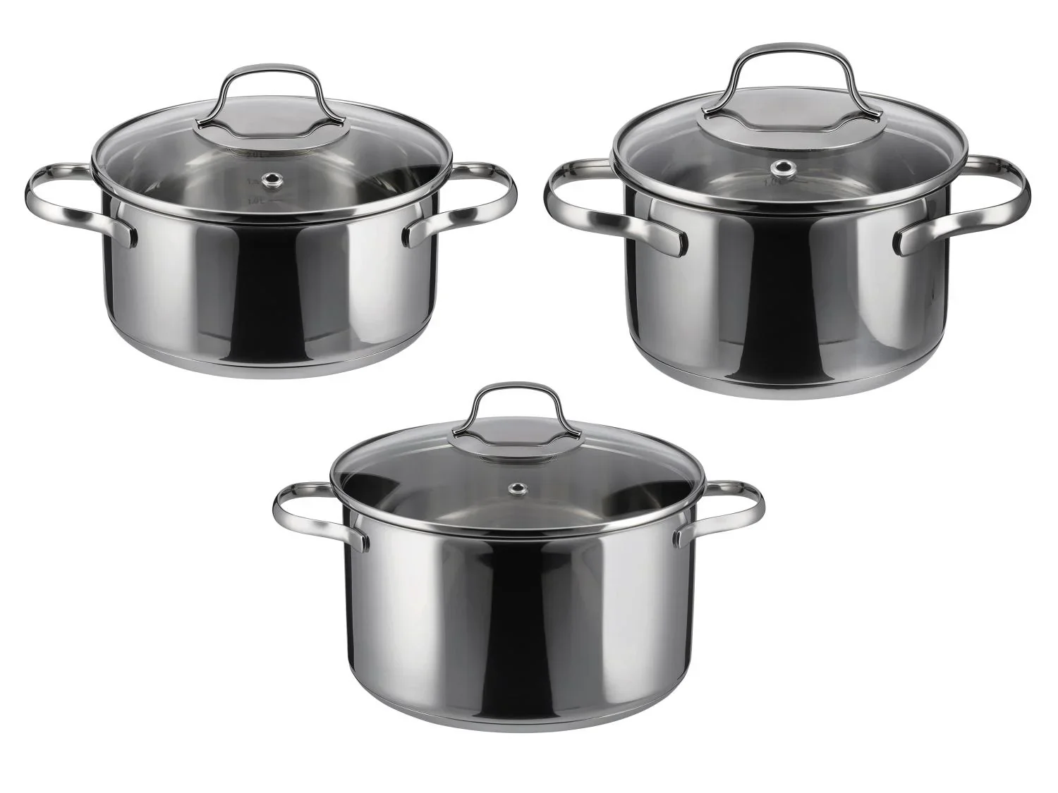 SILVERCREST Batterie de cuisine, 3 pices