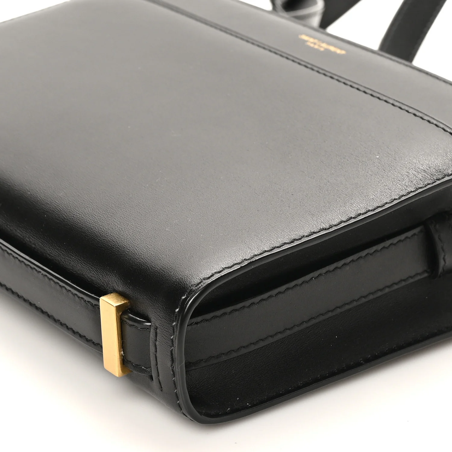 Calfskin Reverse Satchel Black