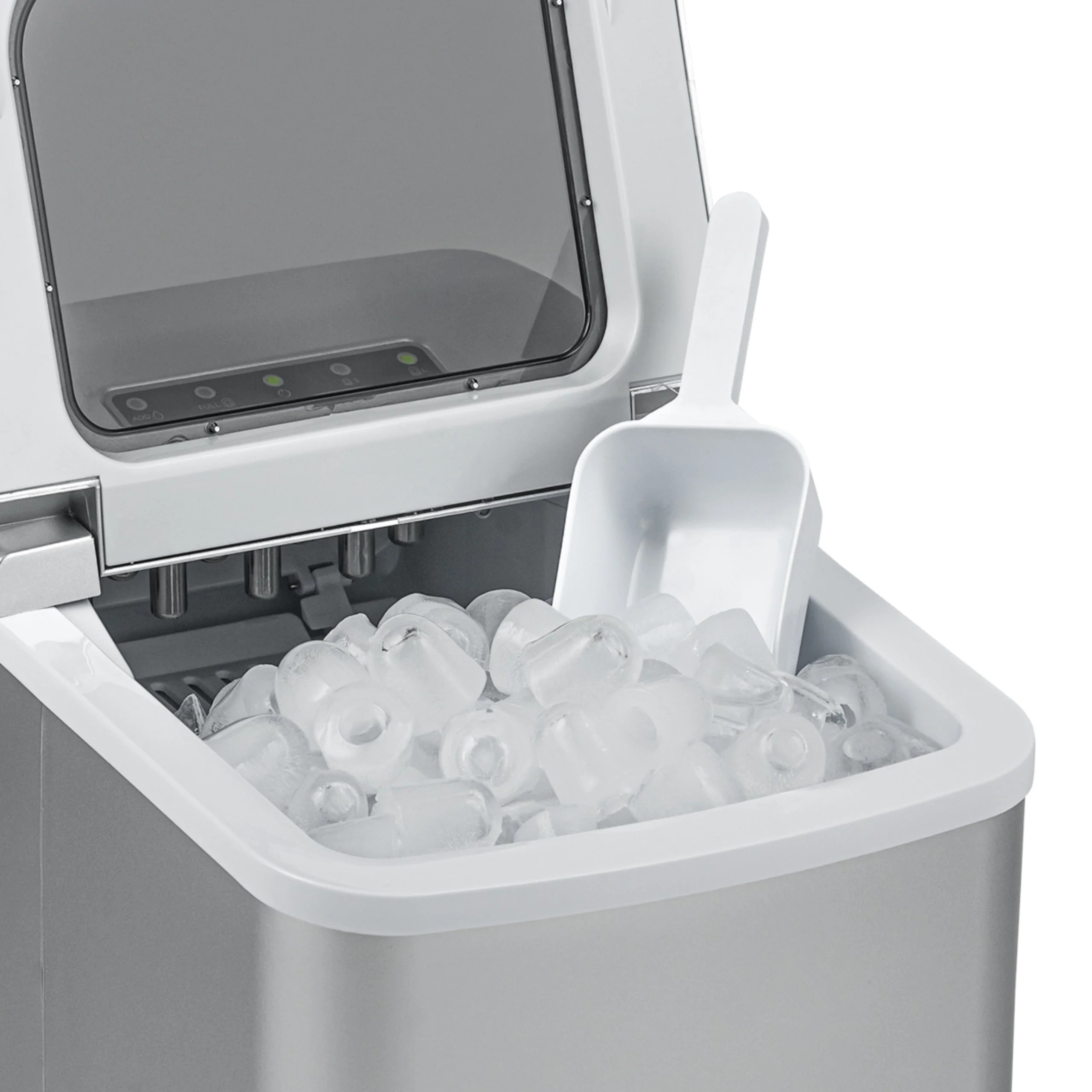 Newair Countertop Bullet Ice Maker in Matte Black or Metallic Silver, 26 lbs/Day