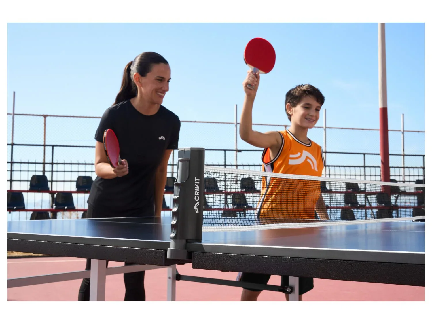 CRIVIT Set de raquettes de ping-pong ou filet de ping-pong