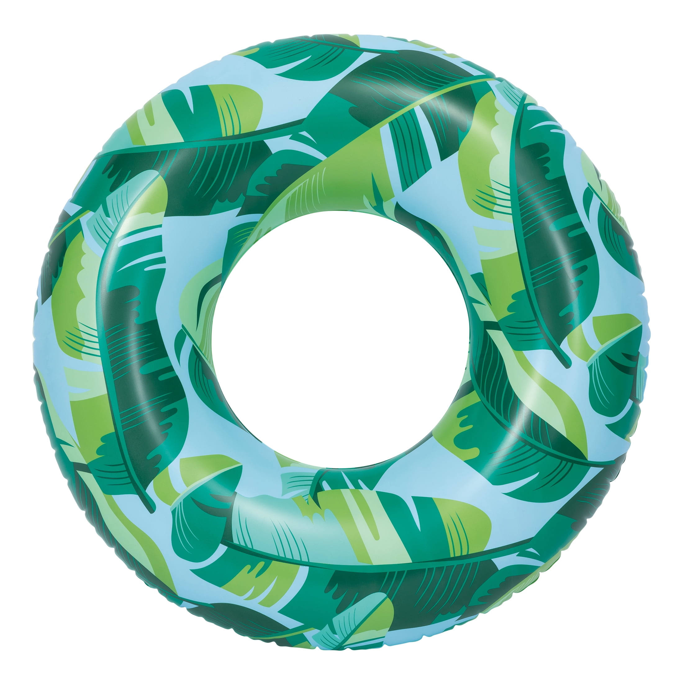Unbrand Inflatable Tropical Swim Tube Pool Float for Kids' and Adults - Blue - 1 Each