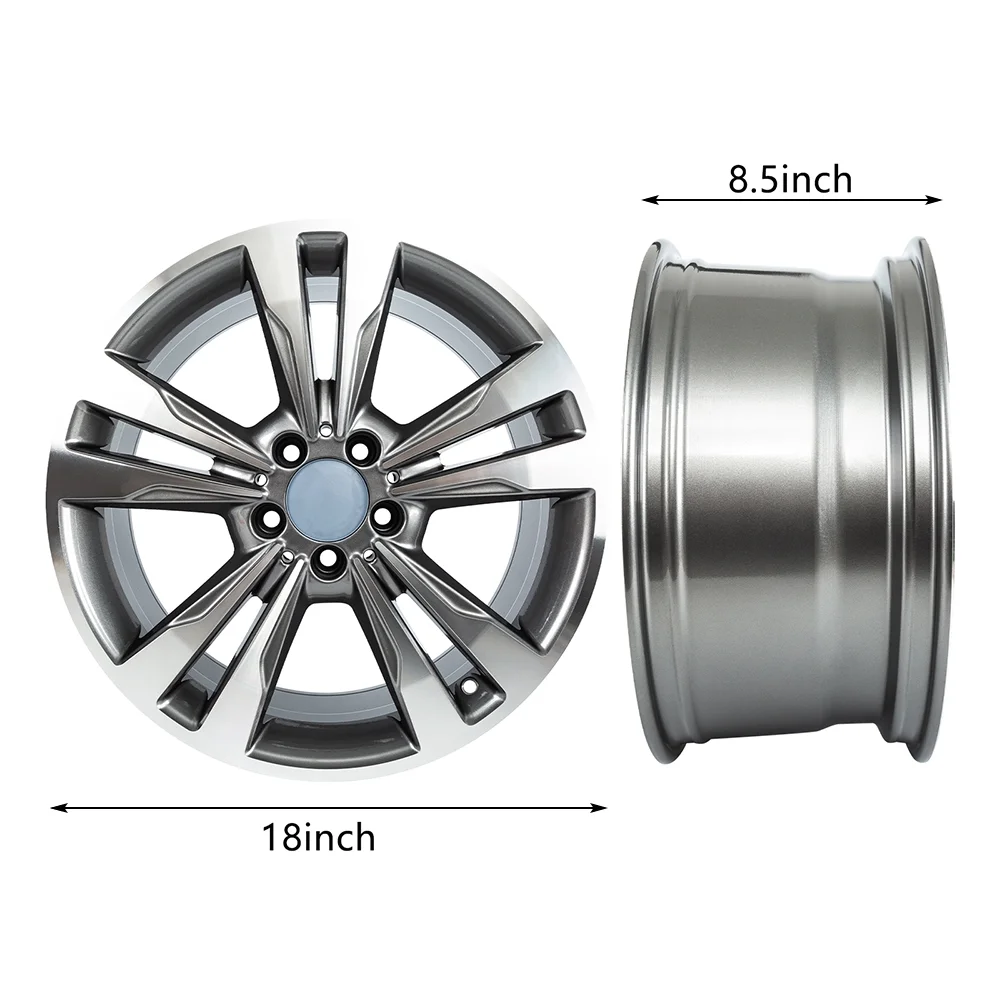 New 18" Replacement Rim for Mercedes-Benz E350 2014-2016, 18 X 8.5 inch Bright Silver Wheels Rims for E400 2016(1) - Image 8