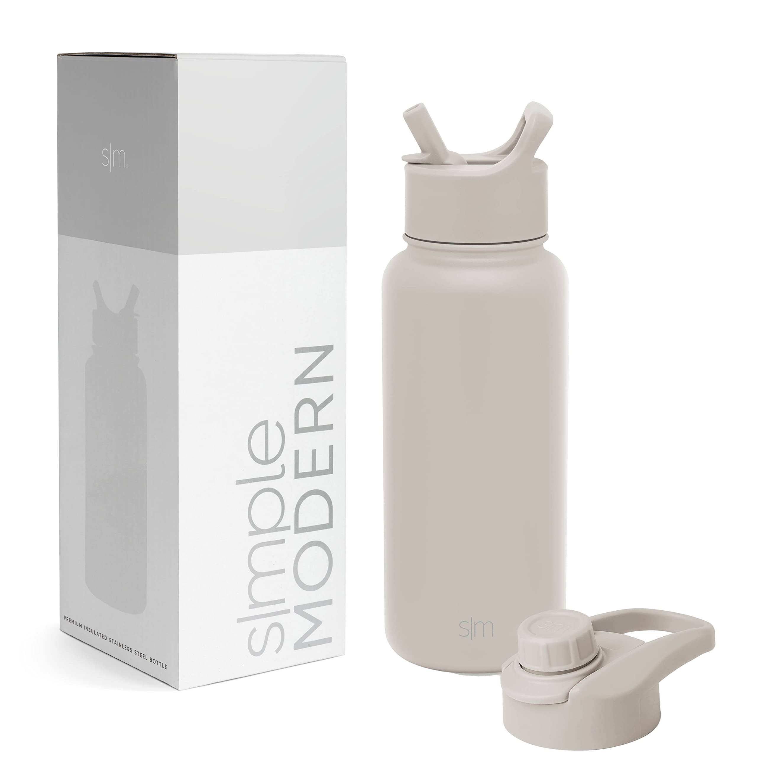 Simple Modern Summit Water Bottle w/ Straw and Chug Lid Almond Birch