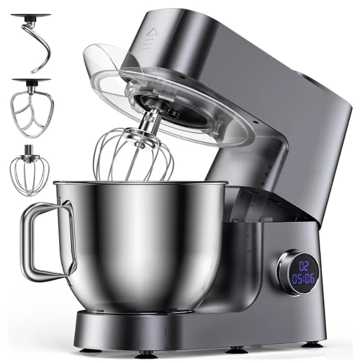 7.5QT Stand Mixer, 12 Speeds 800W Electric Kitchen Mixer with LED Display