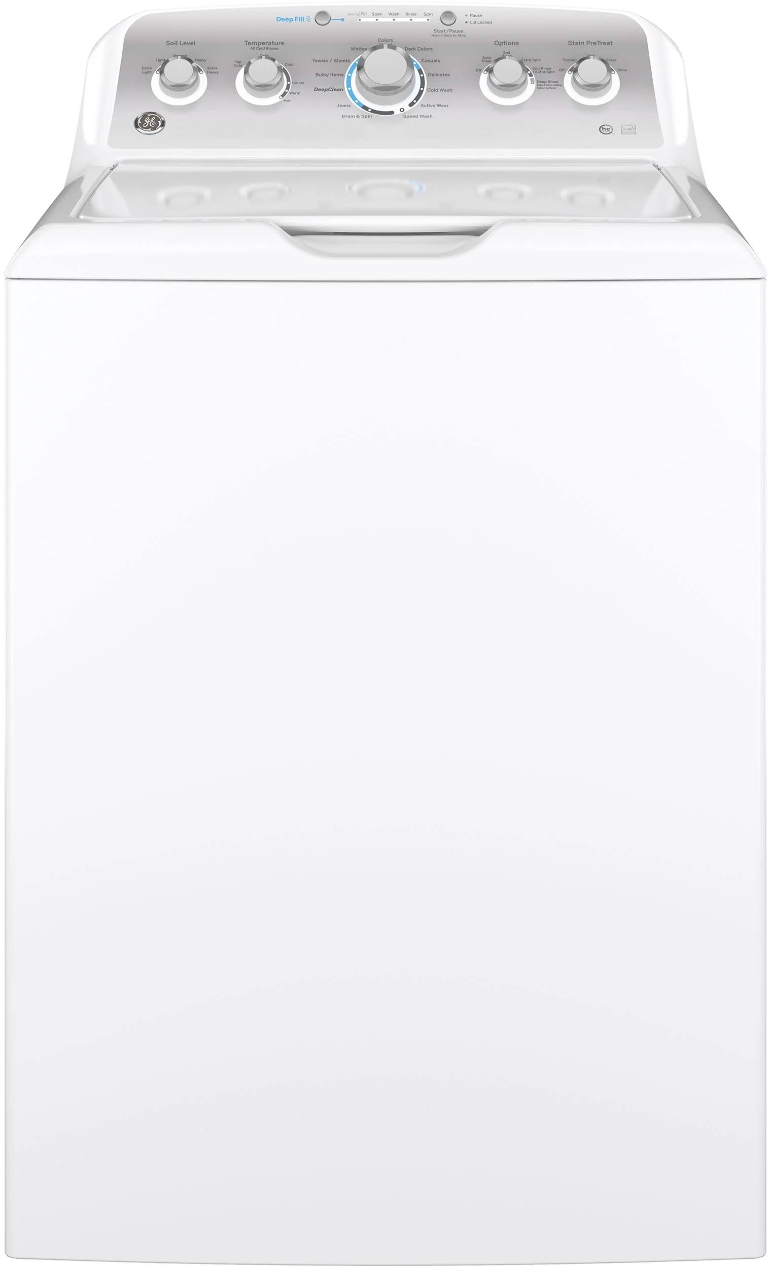 GE GTW500ASNWS 4.6 Cu. ft. White Top Load Washer
