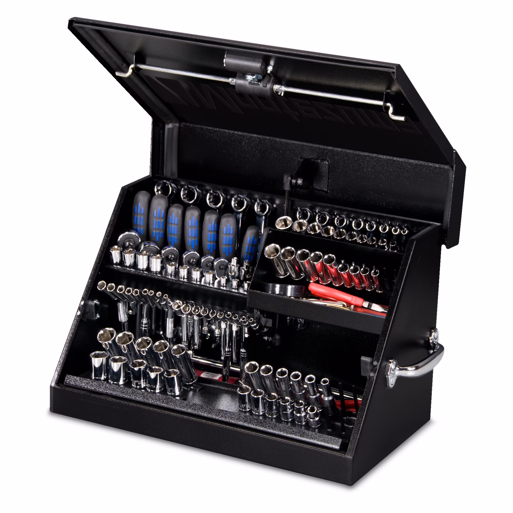 23" x 14" Triangle Toolbox (Steel, Black)(1)