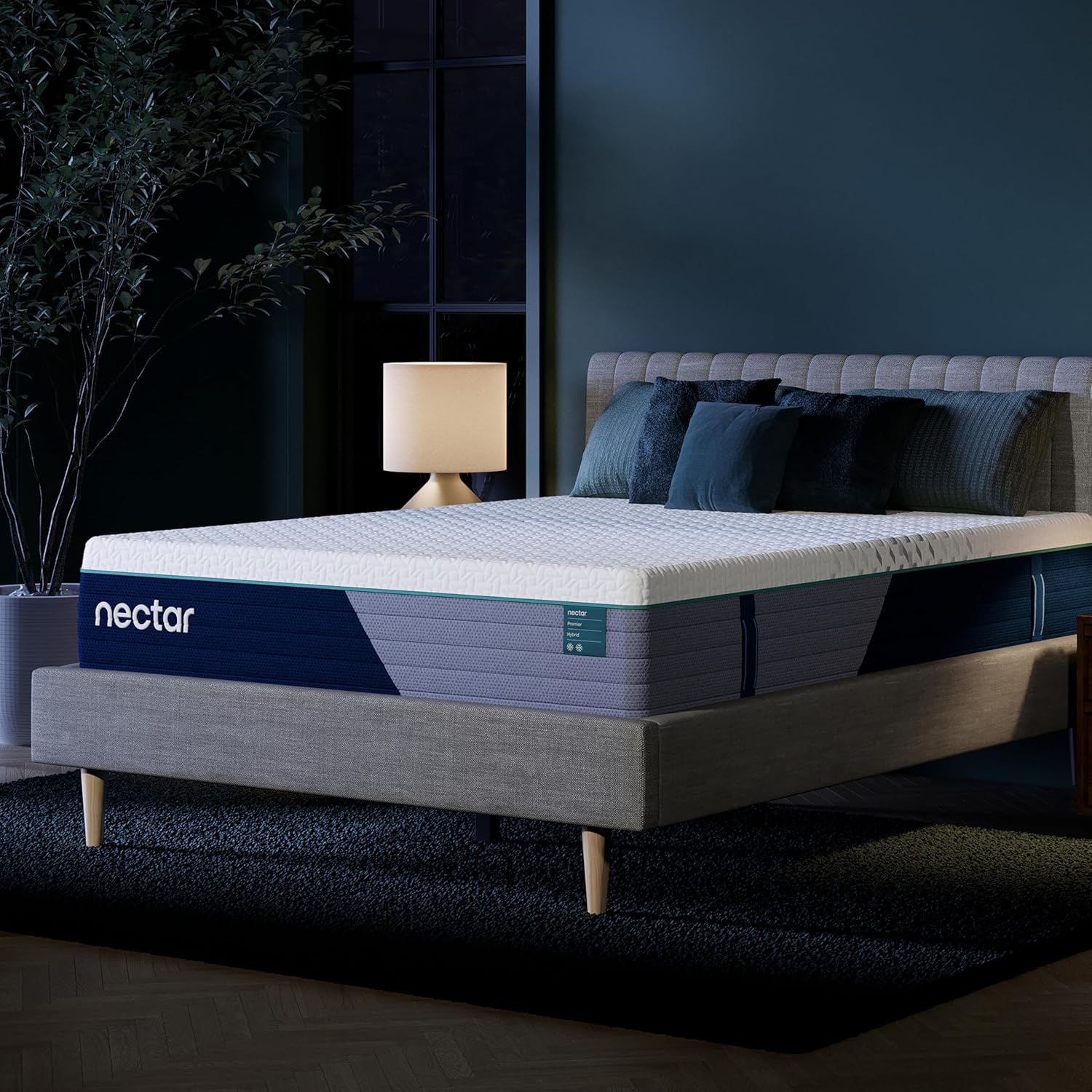 Nectar Premier Hybrid 13” King Mattress - Medium Firm - Memory Foam & Innerspring Coils - Cooling Upgrade - Back Pain Relief - Mattress in a Box - 365-Night Trial & Forever Warranty